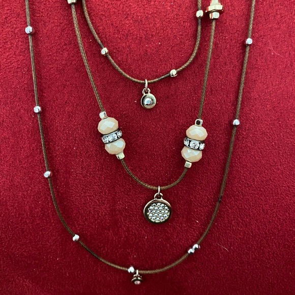 NWOT Premier Designs “Vintage Vibe” 3-strand necklace - Picture 4 of 6